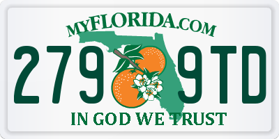 FL license plate 2799TD