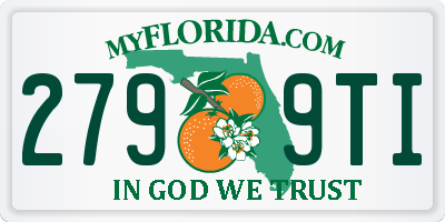 FL license plate 2799TI