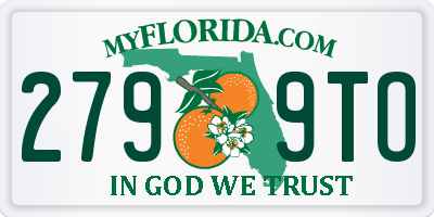 FL license plate 2799TO