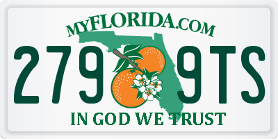 FL license plate 2799TS