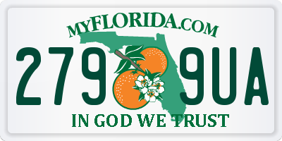 FL license plate 2799UA