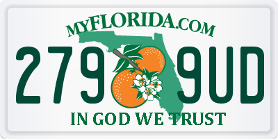 FL license plate 2799UD