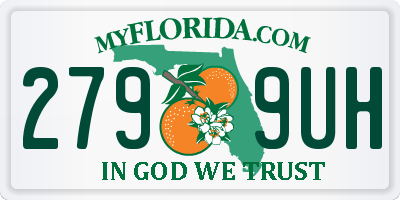 FL license plate 2799UH