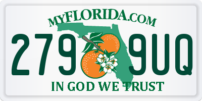 FL license plate 2799UQ