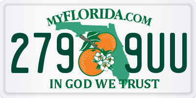 FL license plate 2799UU