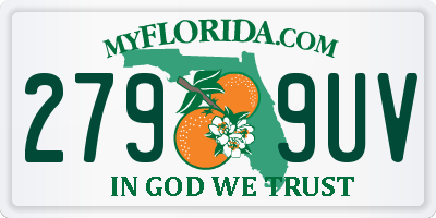 FL license plate 2799UV