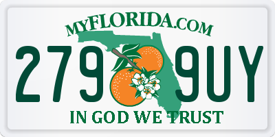 FL license plate 2799UY