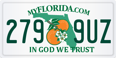 FL license plate 2799UZ