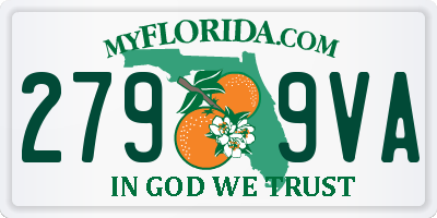 FL license plate 2799VA