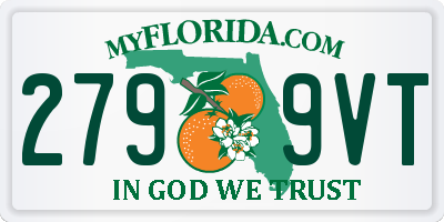 FL license plate 2799VT