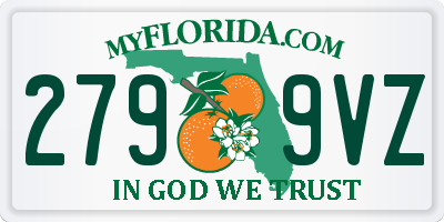 FL license plate 2799VZ