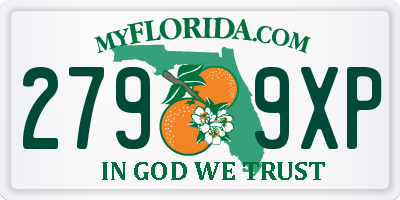 FL license plate 2799XP