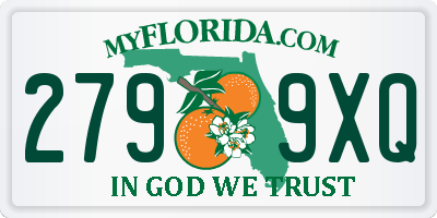 FL license plate 2799XQ