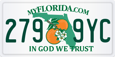 FL license plate 2799YC
