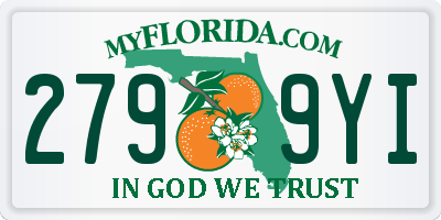 FL license plate 2799YI