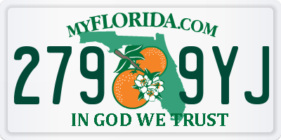 FL license plate 2799YJ