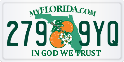 FL license plate 2799YQ