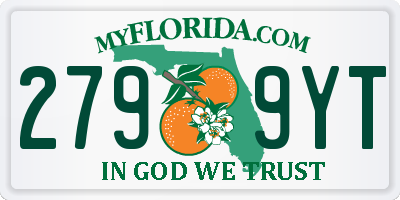 FL license plate 2799YT