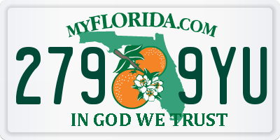 FL license plate 2799YU
