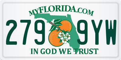 FL license plate 2799YW