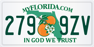 FL license plate 2799ZV