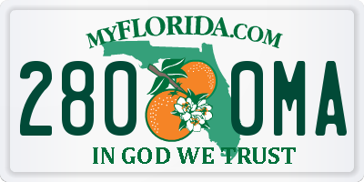 FL license plate 2800MA