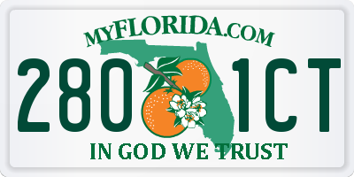 FL license plate 2801CT