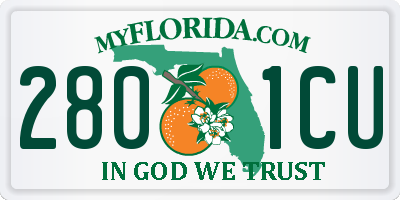FL license plate 2801CU
