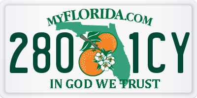 FL license plate 2801CY