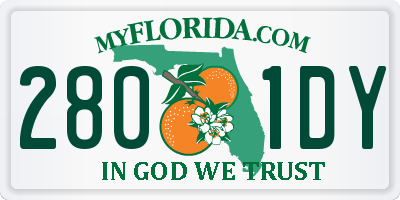 FL license plate 2801DY