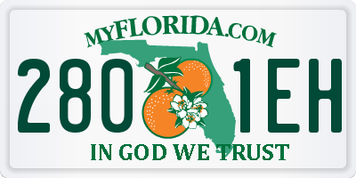 FL license plate 2801EH