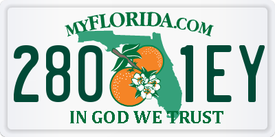 FL license plate 2801EY