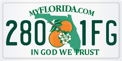 FL license plate 2801FG
