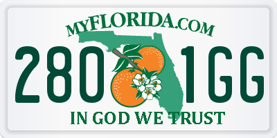 FL license plate 2801GG