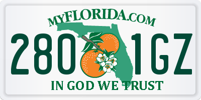 FL license plate 2801GZ