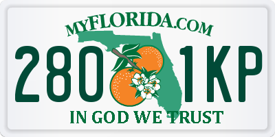 FL license plate 2801KP