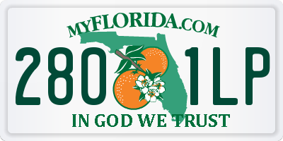 FL license plate 2801LP