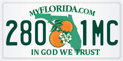 FL license plate 2801MC