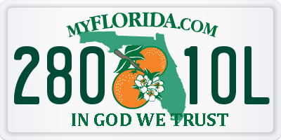 FL license plate 2801OL