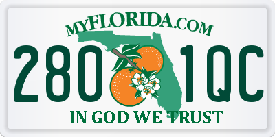 FL license plate 2801QC