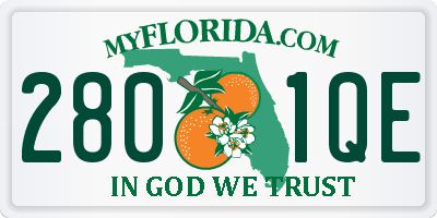 FL license plate 2801QE