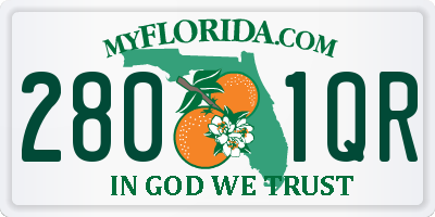 FL license plate 2801QR
