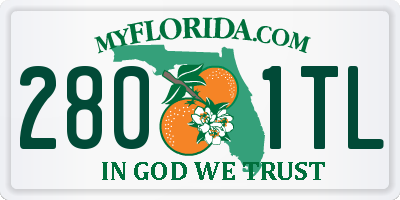 FL license plate 2801TL