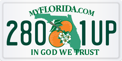 FL license plate 2801UP