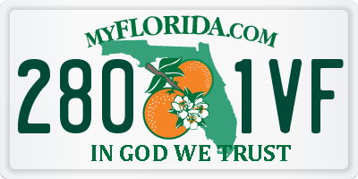 FL license plate 2801VF