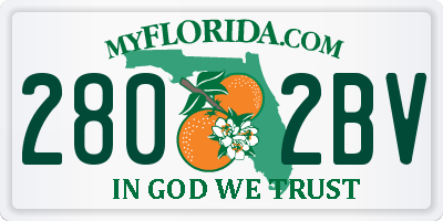 FL license plate 2802BV