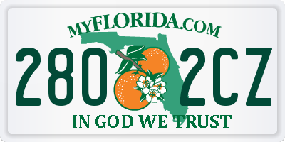 FL license plate 2802CZ