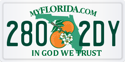 FL license plate 2802DY