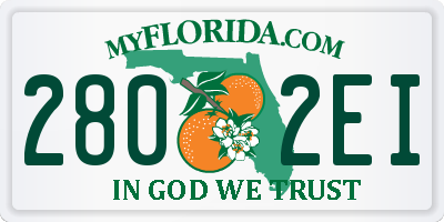 FL license plate 2802EI
