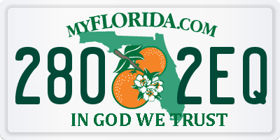 FL license plate 2802EQ